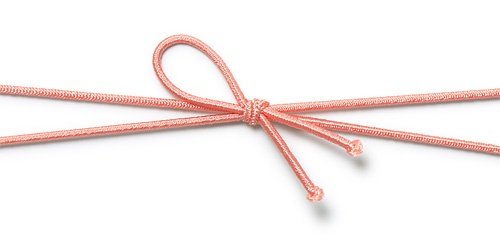 00-17403-404 花むすびゴム 紅梅 12cm