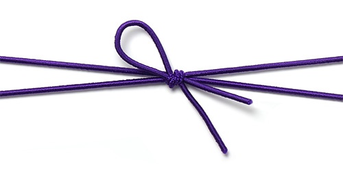 00-17403-418 花むすびゴム 紺藍 12cm