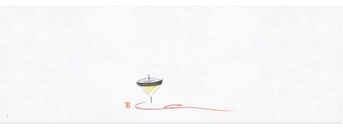 07-18210-200 箸置マット 和ごころ こま（380×130mm）