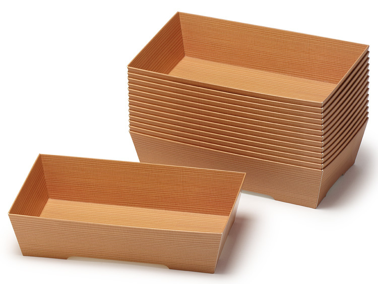 07-15113-133 かさなる紙器 杉 1.5合 本体 を25枚重ねた画像