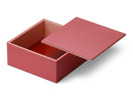 00-12114-312 ユニ折箱 色かさね 深緋 ４寸