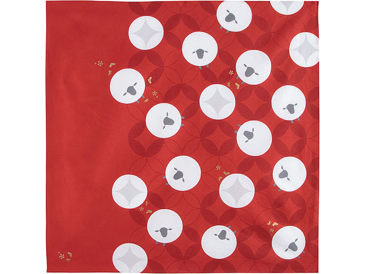 00-17101-578 綿風呂敷 ハレ包み 未 70角