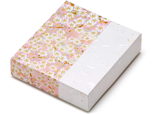 和紙貼箱 干菓子用 小箱 No.26 桜花画像