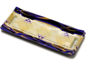 寿司容器 輝皿 びょうぶ紫 1-5 本体画像