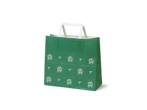 紙製手提袋 H平24 ブーケグリーン【包】画像
