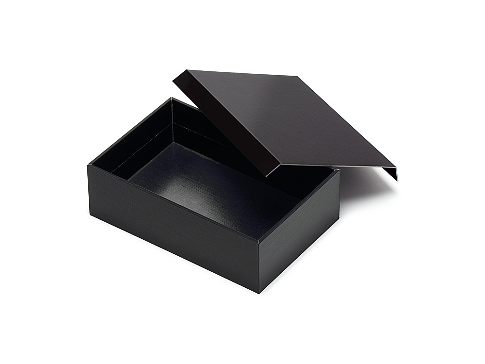 紙製折箱 黒紬 1合【包】画像