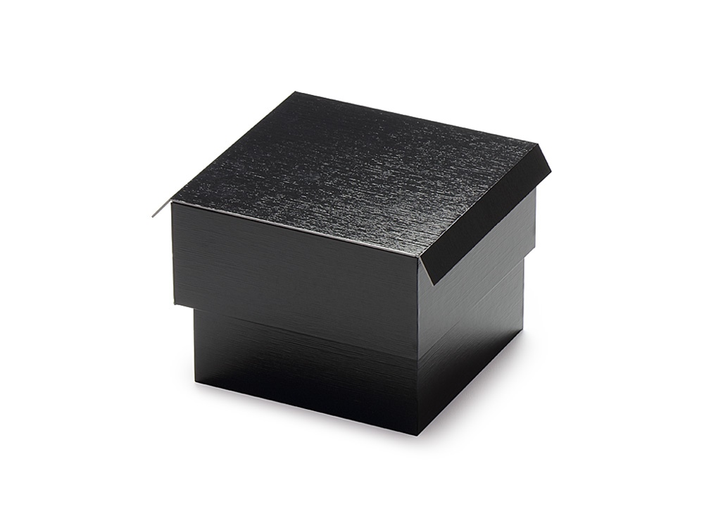 紙製折箱 黒紬 4寸 二段画像