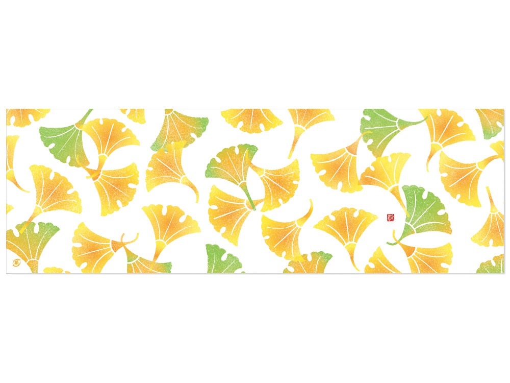 掛紙 ミニ幅広 いちょうひらひら画像