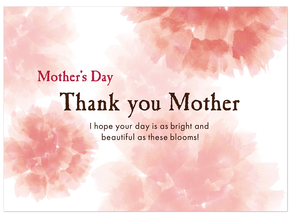 メッセージカード Thank you mother画像