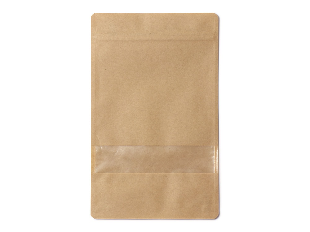 スタンドチャック袋 クラフト窓付 NO.16-26画像