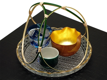 竹製 茅の輪飾りの使用イメージ