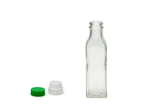 瓶 角120-B 緑CAP【箱】画像